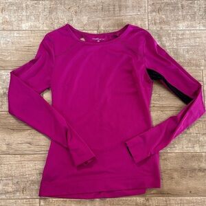 O'Neill 365 Magenta Long Sleeve Work Out Top